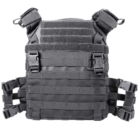 Tactical Plate Carrier BLACK Molle Padded Breathable Mesh Ktactical ...