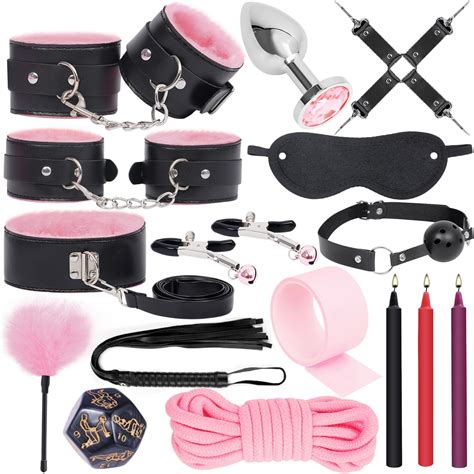 Amazon BDSM Bondage Sex Toys Restraints 16 Kit Gear For Ball Gag