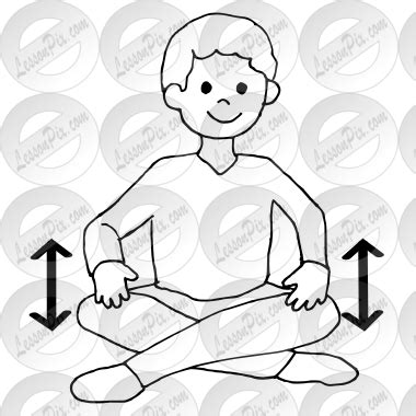 Pat Outline for Classroom / Therapy Use - Great Pat Clipart