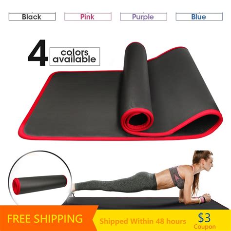 YECOKISO 10MM Extra Thick 183cmX61cm Yoga Mats NRB Non Slip Exercise