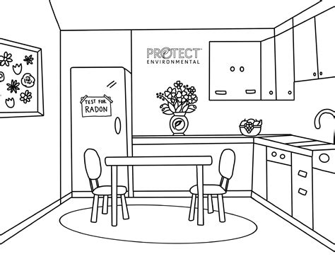 Kitchen Safety For Kids Coloring Pages