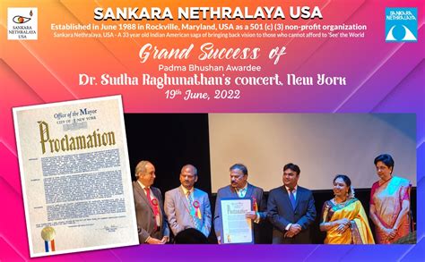 Nyc Mayor Proclaims June 19 Sankara Nethralaya Day Indra Nooyi Keynotes Nri Pulse