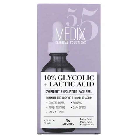 Medix 55 10 Glycolic Lactic Acid 52ml Rubicellebeautystore