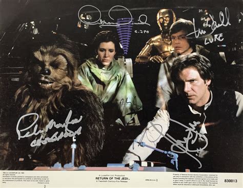 Lot Detail Return Of The Jedi Rare And Desirable Cast Signed 11 X 14