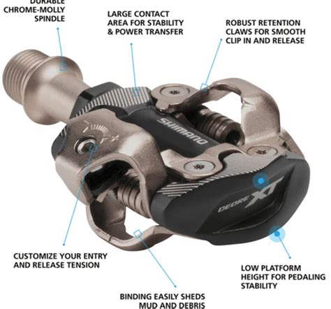 Pedal Pd M Deore Xt Spd Pedal W Cleat Sm Sh Alpine Bike Works