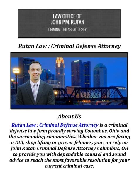 Rutan Law : Criminal Defense Lawyer Columbus Ohio