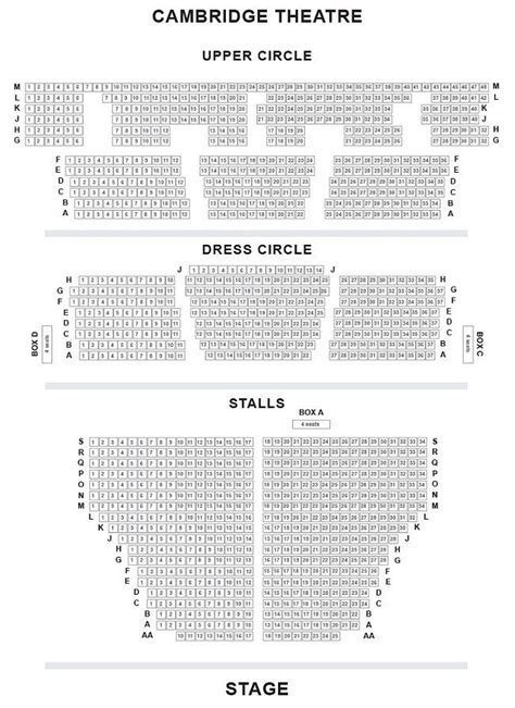 Matilda Musical Seating Plan Cambridge Theatre London