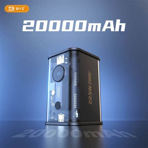 Батарея мобільна BYZ 20000 mAh Type C PD Black BYZ W90 B купити