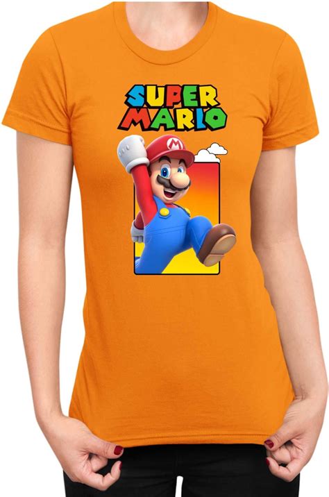 Mario Clouds Koszulka Damska Super Mario Bros Luigi Bowser Lady L