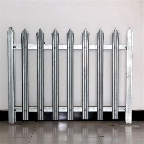 Hot Dipped Galvanized Steel Palisade Fencing Pvc Security Palisade