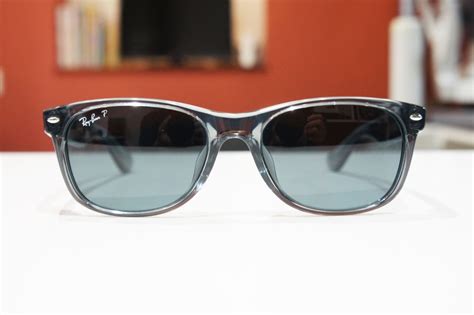 Ray Ban 偏光サングラス Rb2132 F 6450 3r 55サイズ New Wayfarer ニューウェイファーラー クリアフレーム