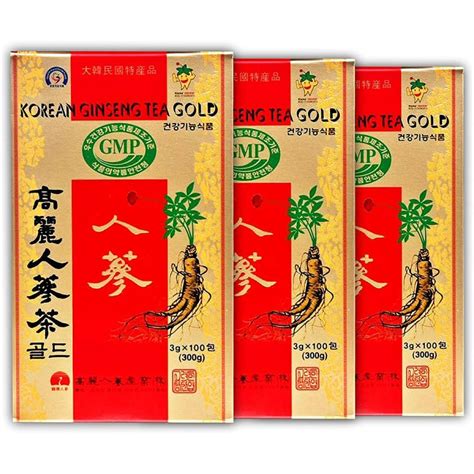 高麗人参茶 Gold 3g×100p×3個セット 紙箱） 22韓日マート 通販 Yahooショッピング