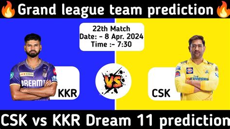 Che Vs Kkr Dream11 Prediction Che Vs Kkr Dream11 Team Che Vs Kkr