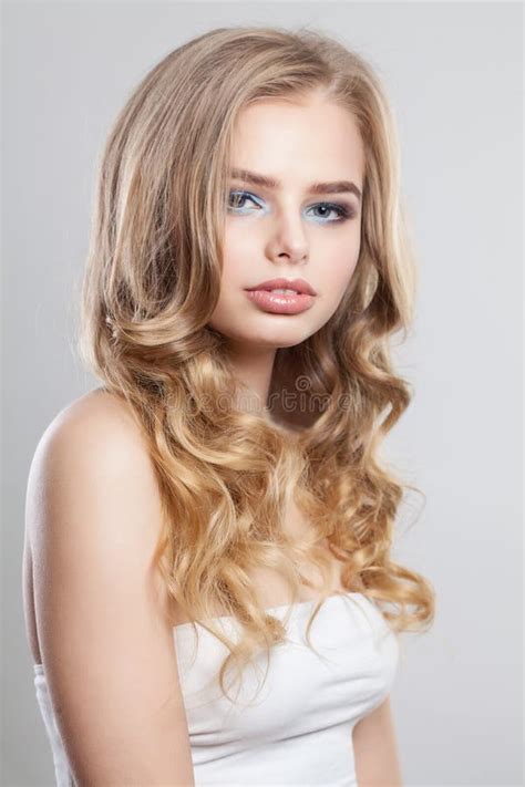 Beautiful Woman With Natural Blonde Hair Stock Photo Image Of Face Female