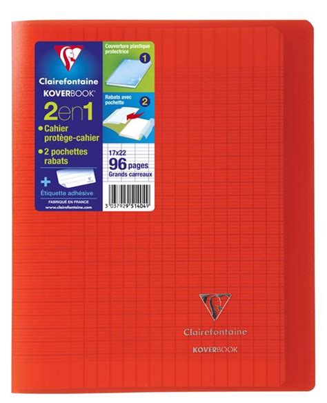 Cahier De Pages A Sey S Clairefontaine Koverbook X Cm Rouge