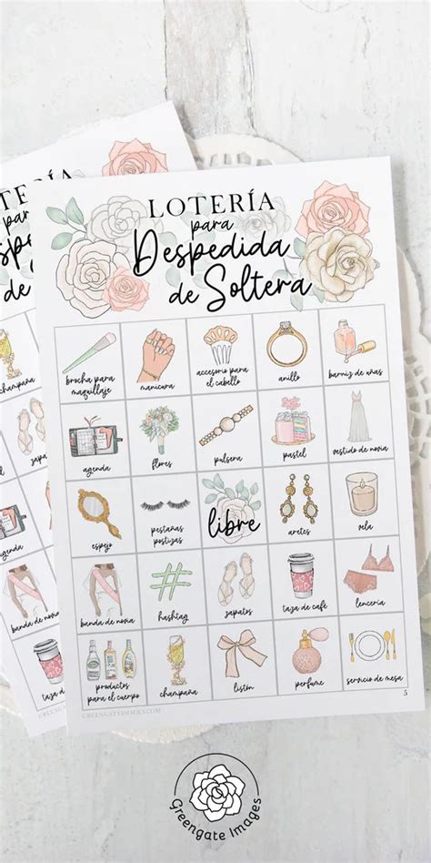 Loteria Despedida De Soltera En Español Para Imprimir 100 JUGADORES