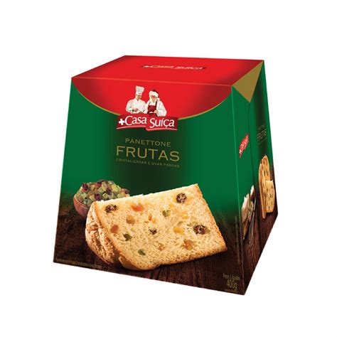 Panettone Casa Suiça Frutas 400g Super Adega