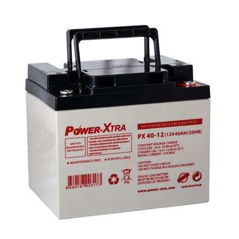 Power Xtra 12V 40 Ah Sealed Lead Acid Battery Power Xtra