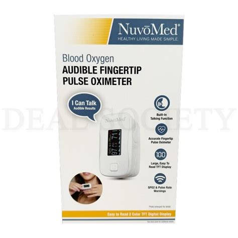 Nuvomed Talking Series Oxygen Saturation Fingertip Pulse Oximeter Ebay