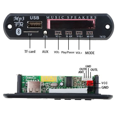 Bluetooth Mp Decoder Board Audio Module Wireless V Mp Wma Dac