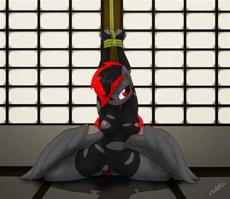 Anthro Artist Miniferu Bondage Breasts Derpibooru Import