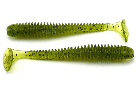 Crazy Fish 2" Vibro Worm - 16 Watermelon (8pcs) - AGM Lure Fishing