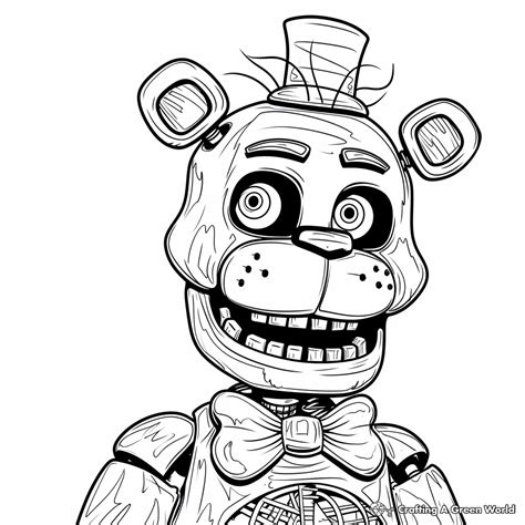 Freddy Fazbear Coloring Pages - Free & Printable!