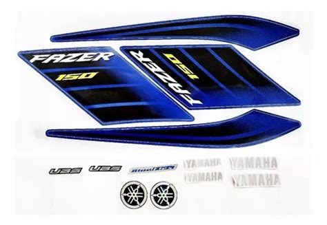 Faixa Adesiva Kit Completo Yamaha Fazer Ed Azul Parcelamento