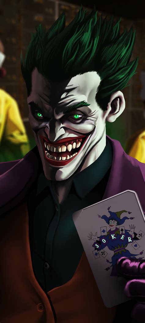 1080x2400 The Joker Happy Smile 4k Google Pixel 7 ,HD 4k Wallpapers ...