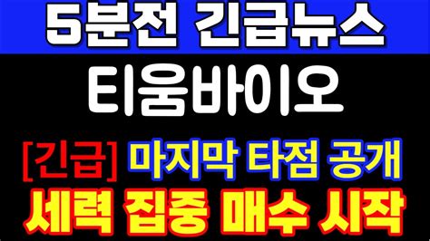 티움바이오 k 바이오 시대가 온다 지금 당장 잡아야합니다 앞으로 400 상승한다 풀매수 시작 티움바이오 티움바이오주가