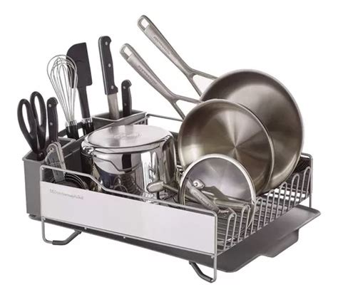 Escurridor Platos Secaplatos Kitchenaid Rejilla Acero Inox Env O Gratis