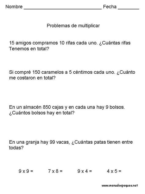 Problemas 23 Multiplicaciones