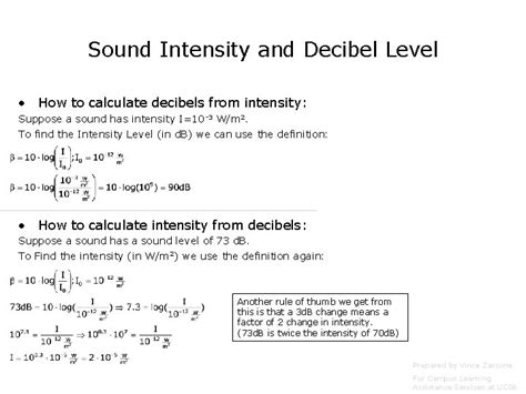 Physics B Decibels And Doppler Effect Prepared