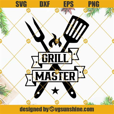 Grill Master Svg Bbq Svg Cricut Silhouette Grill Svg Fathers Day Svg