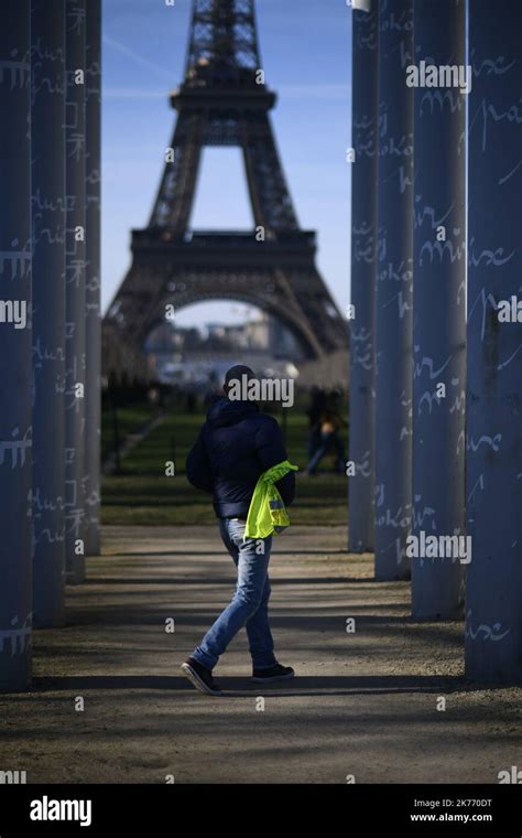 Demonstration Of Yellow Vests In Paris Celebrating The Months Of