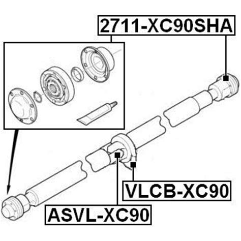 Universal Joint / U-JOINT 24X62 ASVL-XC90 for BMW ... – Grandado