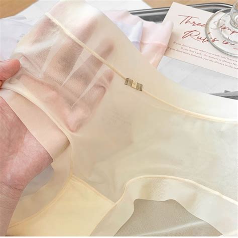 Women S Facial Mask Ice Silk Underwear Nude Ultra Thin Invisible Transparent Seamless Medium