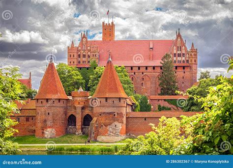 Malbork Castle Capital Of The Teutonic Order In Poland Stock Image