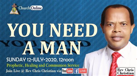 YOU NEED A MAN REV CHRIS CHRISTIAN YouTube