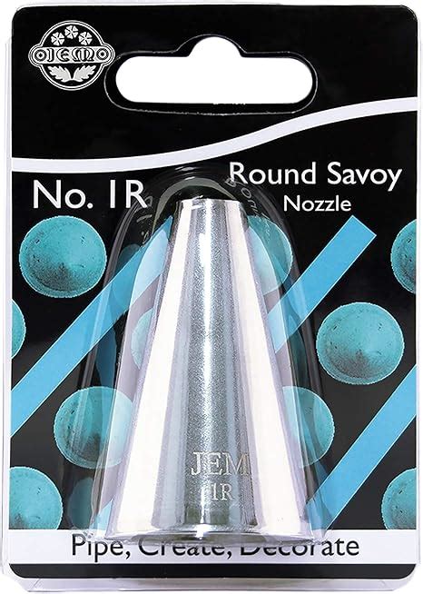 PME JEM Small Plain Round Savoy Piping Nozzle No 1R Silver Amazon