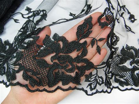 Lingerie Lace Trim Black Lace Trim Narrow Lace Trim Etsy