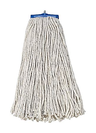 Unisan Cut End Lie Flat Cotton Wet Mop Heads 20 Oz White Pack Of 12