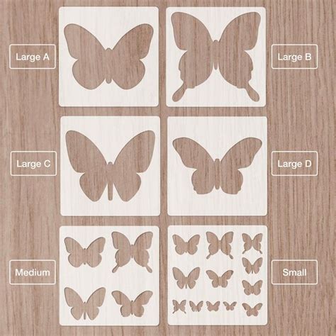 Butterfly Stencil, Wall Decor - Etsy | Butterfly stencil, Custom ...