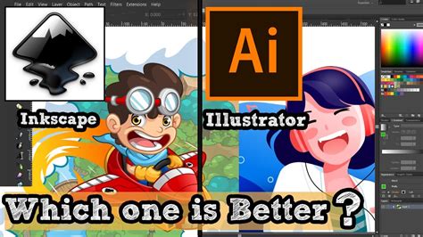 Inkscape Vs Adobe Illustrator Youtube