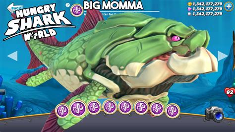 Hungry Shark World Big Momma Shark Unlocked All Sharks