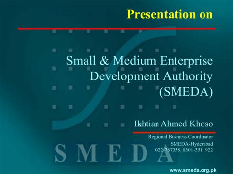 SMEDA - Sindh Enterprise Development Fund