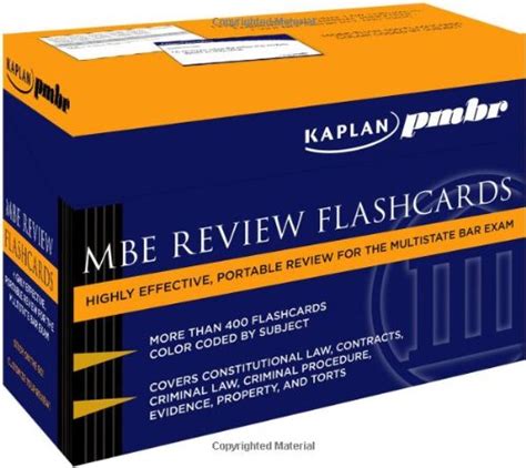 KAPLAN PMBR MBE REVIEW FLASHCARDS感想レビュー 読書メーター