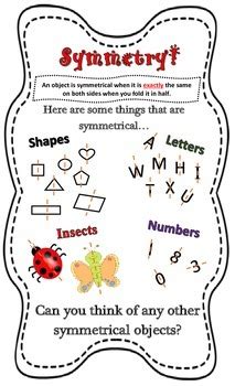 Symmetry Poster By Mrs Zs Busy Bees Teachers Pay Teachers