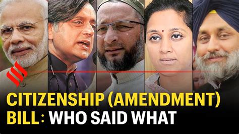 Lok Sabha Passed Citizenship Amendment Bill Who Said What YouTube