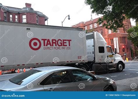 Target Store Delivery Truck In Washington Dc Editorial Photo Image Of